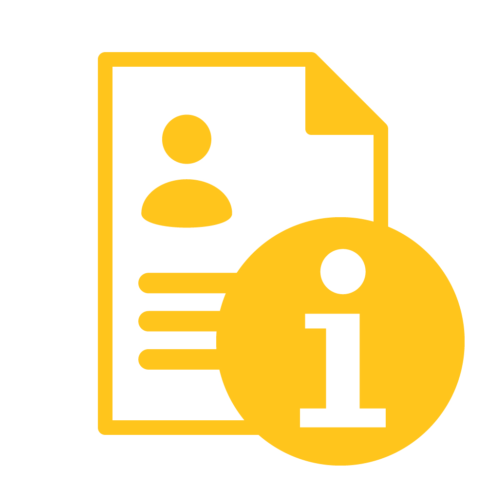 Symbol Bewerbungsinformation