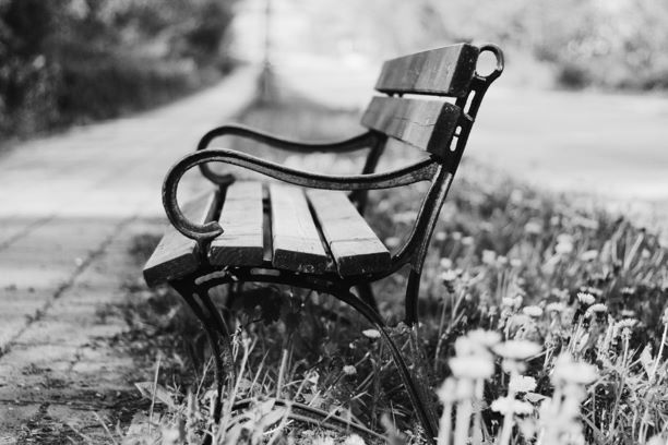 Grayscale Photography of Brown and Black Bench  © Pawel_L 